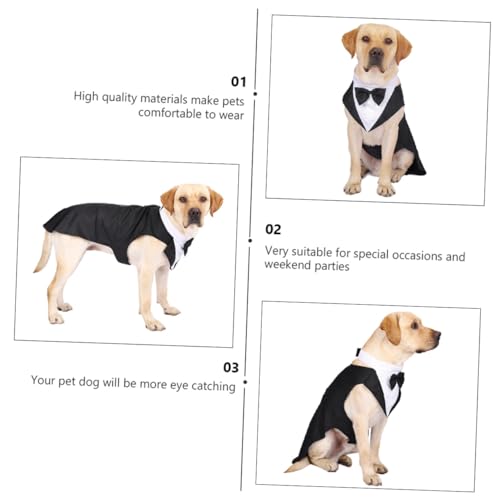 Disfraz formal de esmoquin para perro talla L miniatura 6