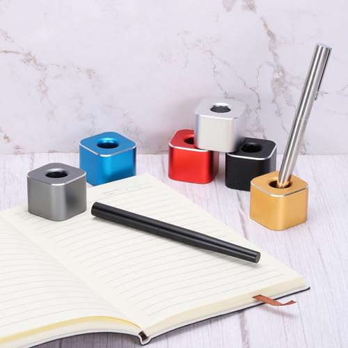 PATIKIL Aluminum Single Pen Stand Holder, Pen Holder Base Pen Display Stand Toothbrush Holder for Classroom Home Office, Black - Image 6