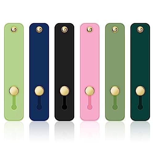 Poignée de sangle de téléphone 6 pièces, support de sangle de doigt télescopique pour téléphone, couleurs vintage - Photo 19 sur 22