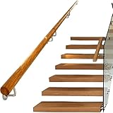 Conception ergonomique : la surface de cette main courante d'escalier intérieure en bois est lisse et plate, évitant les rayures lors de l'utilisation et assurant votre sécurité. Cela vous permet également de vous sentir plus à l'aise et détendu pendant l'utilisation. La conception des coins arrondis le rend plus sûr et plus confortable à toucher pour les personnes âgées et les enfants