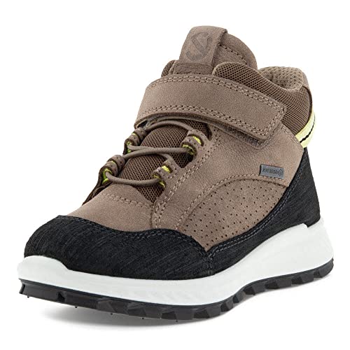 Ecco EXOSTRIKE Kids Ankle Boot, Black/Taupe/Taupe, 28 EU