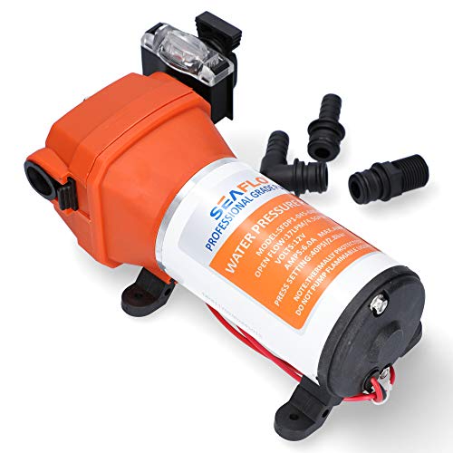 LIGHTEU Seaflo SFDP1-045-040-41 12 Volt, 17 LPM, 2,8 Bar 4-Kammer Membranpumpe