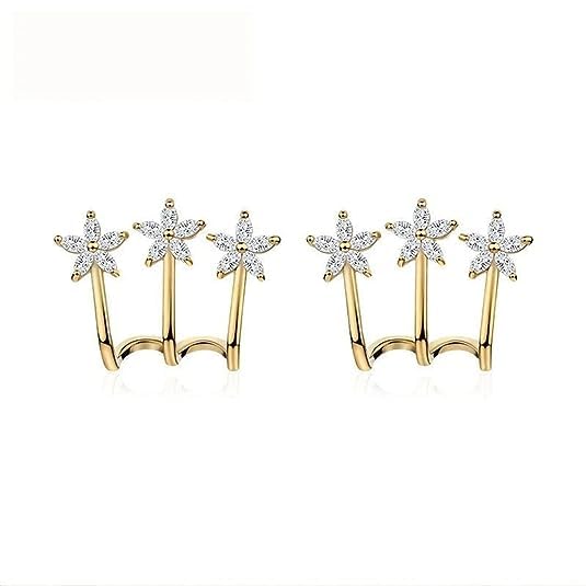 Image of Beautiful Korean Tri Star Claw Stud Earrings For Girls & Women