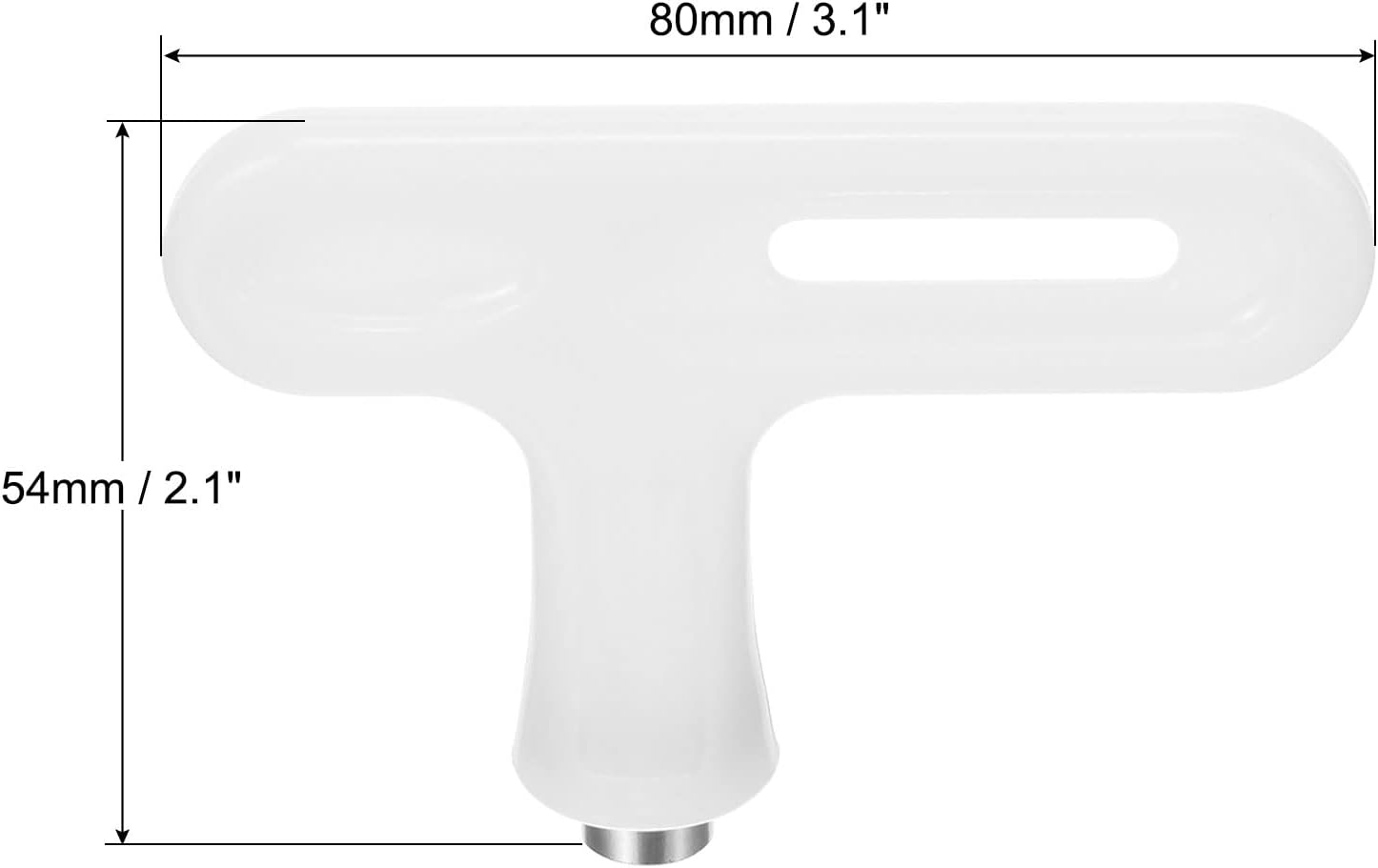 PATIKIL Steel Track Spikes Wrench, Sports Shoe Spikes Replacement Tool T Type Wrench Nail Puller for Track and Field Spikes Shoes, White