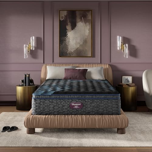 Beautyrest World Class Level Four Firm Pillow Top 16.25" Mattress - Twin Size - Supportive, Pressure Relief, Cooling, Motion Separation; CertiPUR-US, 100 Night Sleep Trial and 10 Year Warranty