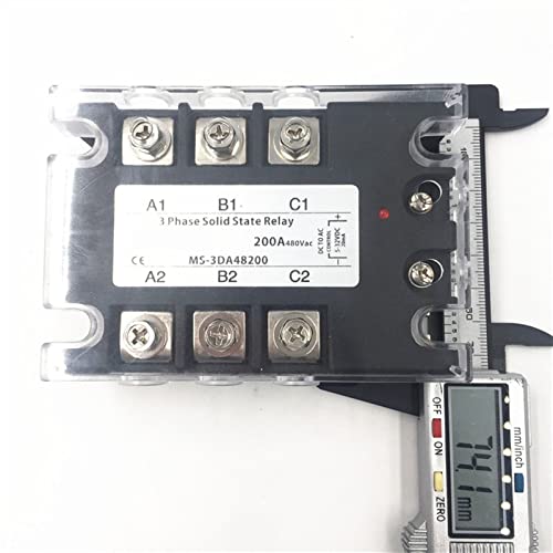 Relais SSR Triphasé 200A Commutation AC DC 5-32V pour Charge Triphasée - 5