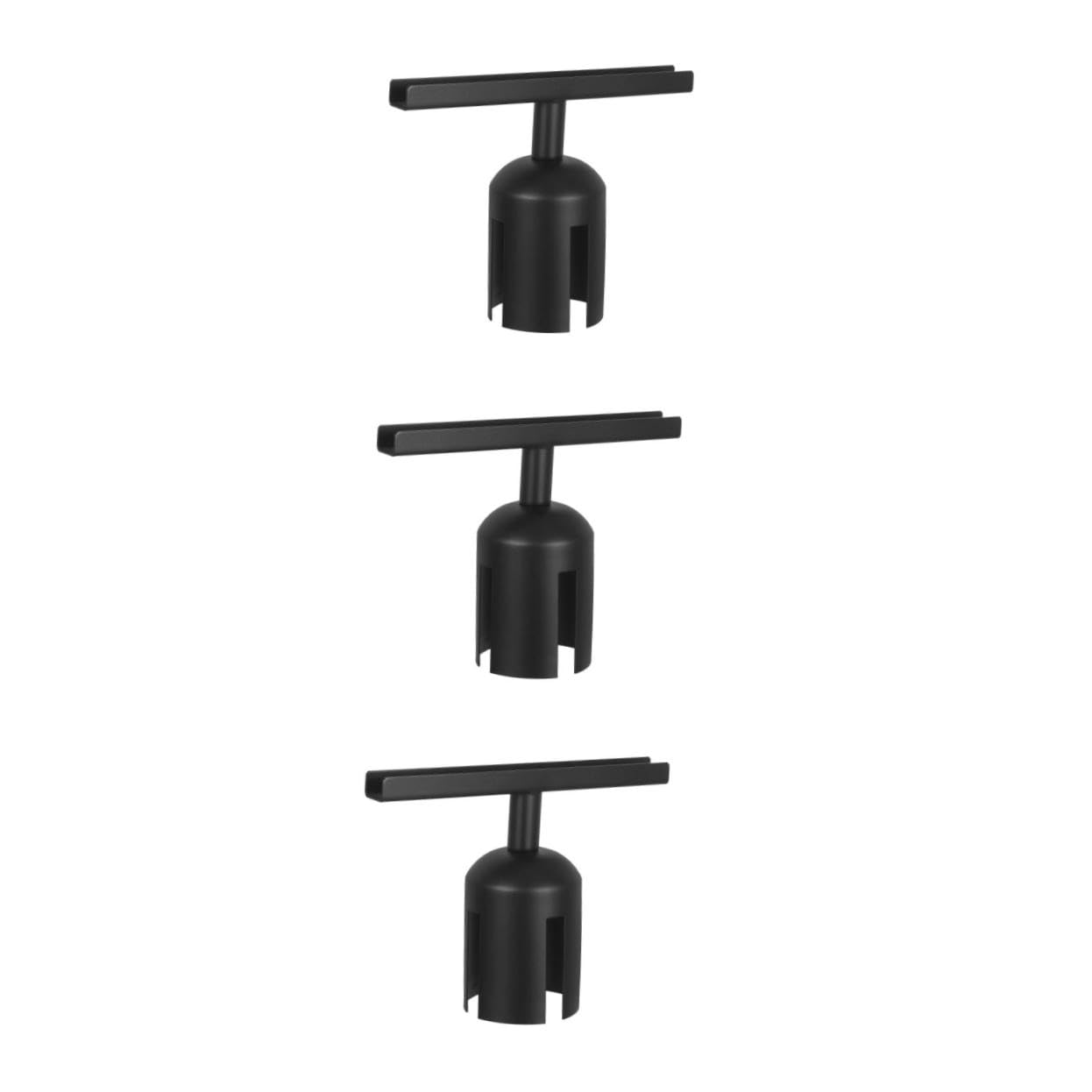 PRETYZOOM 3 Piezas Soporte para Carteles Poste Inoxidable Clip para Exhibición y Control de Multitudes Aeropuertos Soporte Resistente y Reutilizable para Publicidad y Gestión de