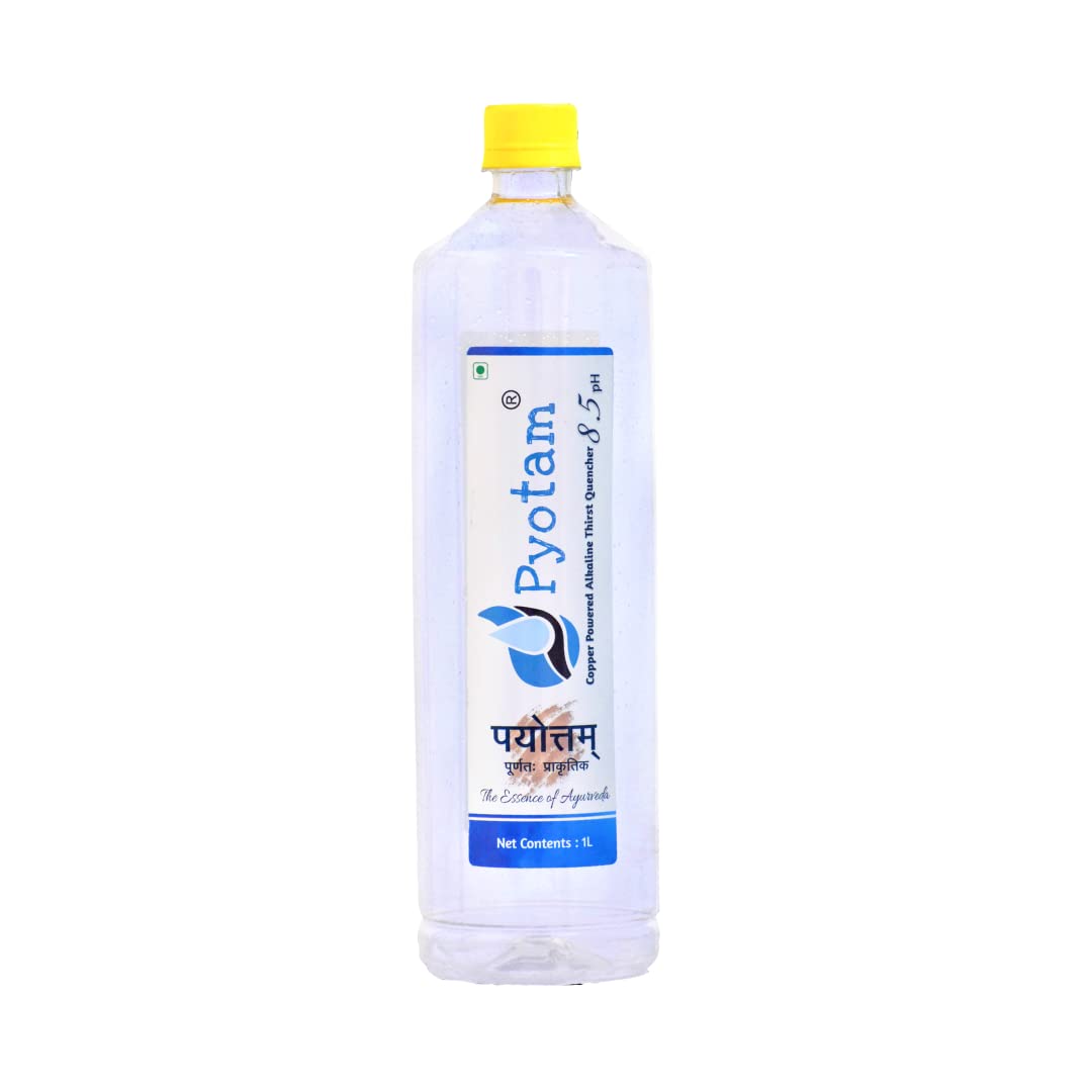 Pyotam Copper Powered Alkaline Thirst Quencher pH 8.5 1 Litre | Box of 4 (B09PXG99LD) Amazon Price History, Amazon Price Tracker