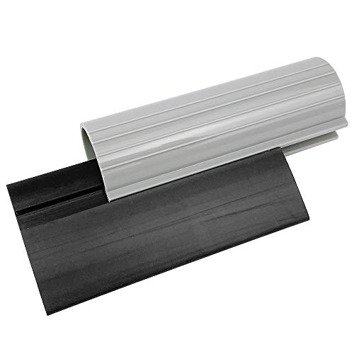 CARTINTS 4 Inch Black Mini Tube Rubber Squeegee Car Vinyl Wrap Squeegee Window Water Wiper Water Blade for Auto Wrapiing, Window Tinting, Kitchen Sink Cleaning