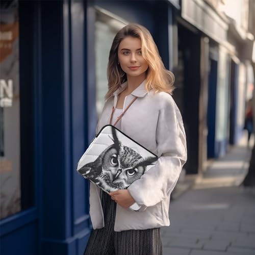 Funda para laptop de 13 a 14 pulgadas con diseño de búho miniatura 7