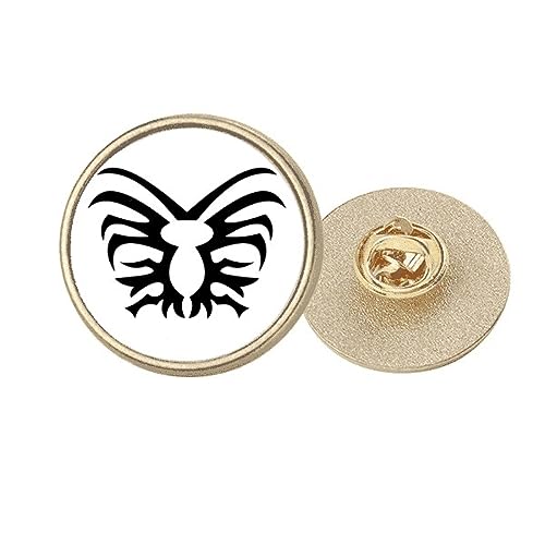 Broche noire insecte araignée métal doré bijou veste taille M