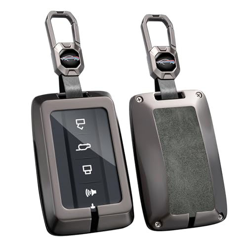 Coque de clé compatible avec Great Wall GWM WEY Tank 300 500 étui protection alliage cuir