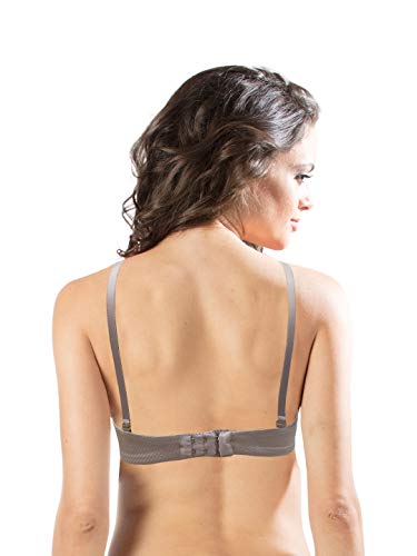 Image of Dazzle 520 Padded Bra for Women's Grey