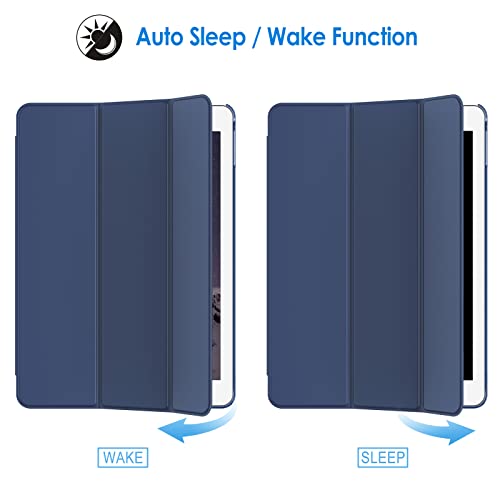 Image of JETech Case for iPad Air 2 (2nd Generation), Smart Cover Auto Wake /Sleep (Navy)
