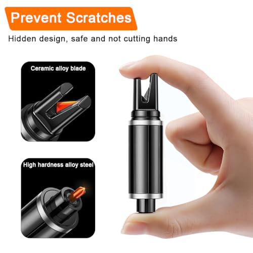 Image of STHIRA 2 in 1 Dual Head Car Safety Hammer, Window Breaker, Seatbelt Cutter | Dual Head Escape Access, Glass Breaker and Seatbelt Cutting, Alloy Steel, Compact Keyring Form, Customer Support Available
