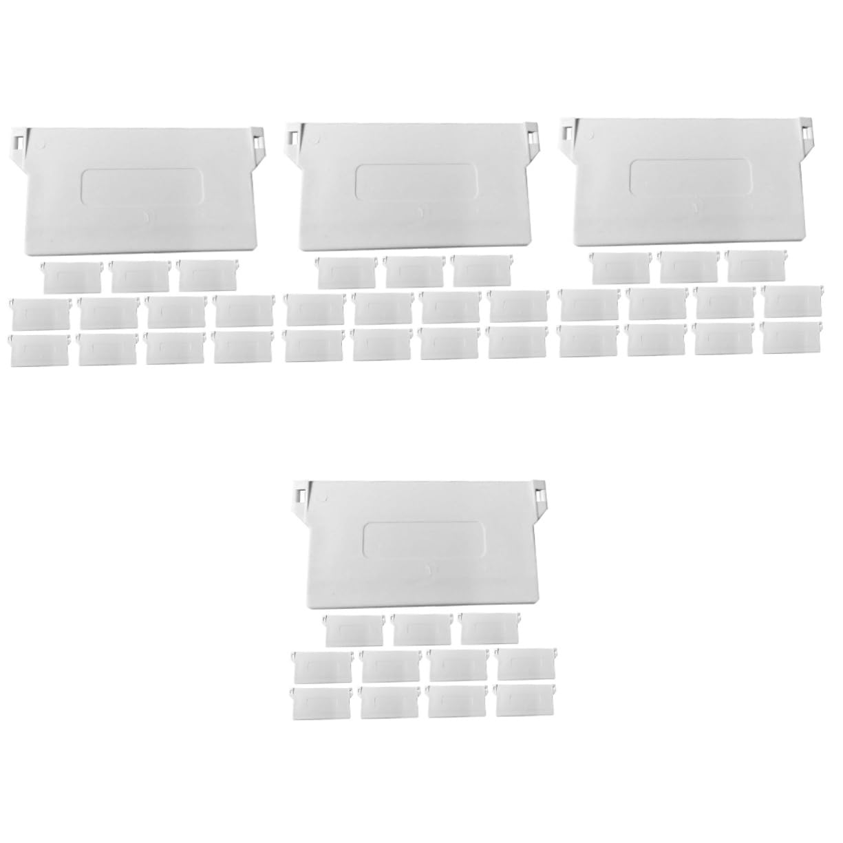 STOBAZA 48pièces Poids De Remplacement pour Lattes De Stores Verticaux Accessoires Plastique Lourd pour Stores Vénitiens Faciles à Installer Et