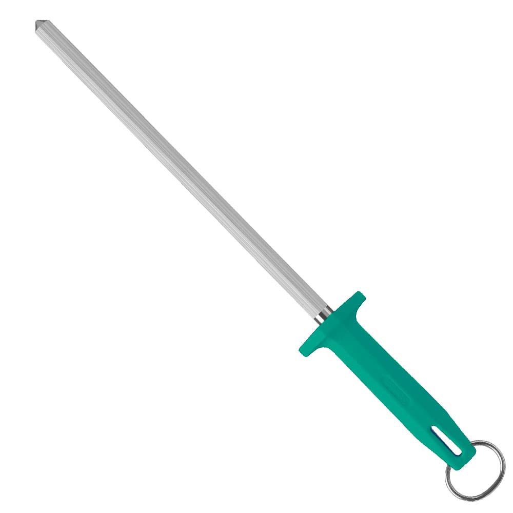 Starrett Sharpening Steel Knurled finish 12" (300mm) Green Handle (BKG407-12)