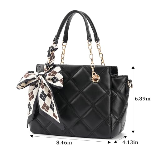 Bolso Satchel Acolchado para Mujer con Asa Superior Ajustable miniatura 2