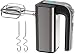 Produktbild Coocnh 500 W Handmixer elektrisch, 5 Geschwindigkeiten, leistungsstarker Handmixer mit Turbo und Easy Eject-Taste, Edelstahl-Körper