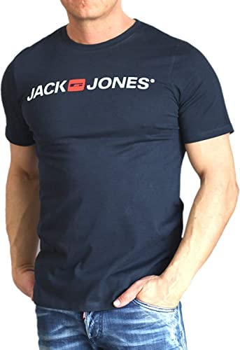 JACK & JONES Herren T Shirt 3er Pack Print Mix Rundhals O-Neck Regular