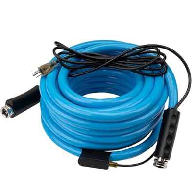 FEVONE 50 ft Heated Water Hose for RV - 5/8" ID, 120V AC, -20°F Freeze Protection, NSF-61 Certified Drinking Water, Lead-Free, Ideal for Campers, Livestock, Agriculture & More (HTH1)