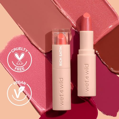 Wet N Wild Mega Last Rich Satin Lip Color, Rich Creamy Color With Satin Finish, Infused With Vitamin E & Moisturizing Argan Oil, Lightweight, Silky-Smooth, Vegan & Cruelty-Free thumb #5