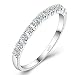 Produktbild Mode-Ring Silberring Beste Versprechen Damenringe für Damen Diamant Stücke dekoriert Cocktail-Ring für Jubiläum-Geburtstag-Geschenk-Schmuck-Kollektion
