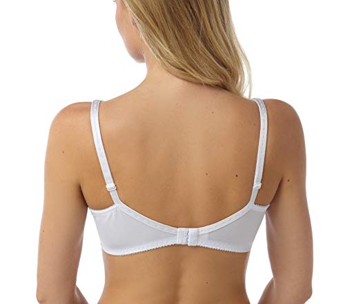 Marlon Women's Sarah Lace Underwired Bra, White, 38 B - Image 2