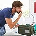 Tactical Toiletry Bag for Men Green Polyester Travel Organizer Durable Compact Shaving Bag with Large Capacity for Military Camping and Outdoor Use Water-Resistant Toiletry Bag with Compartments