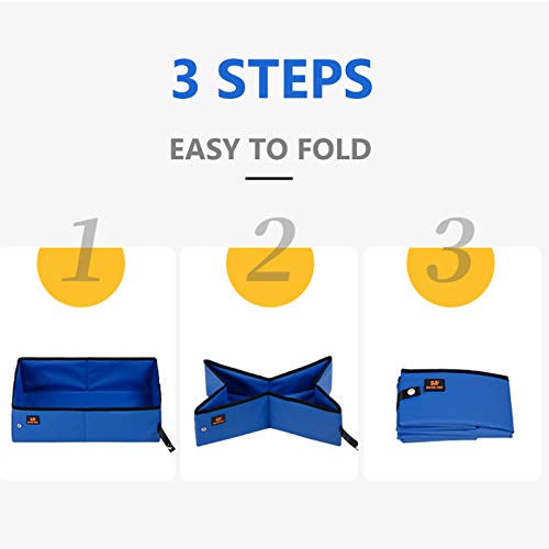 ninhada de estimação,Caixa de areia para gatos dobrável Tecido portátil dobrável à prova d'água ant