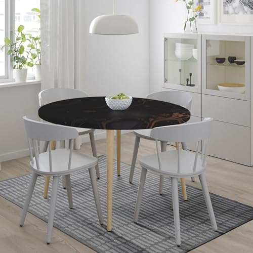 Nappe de table ronde imprimée ajustable nappe anti-glisse imperméable - 5