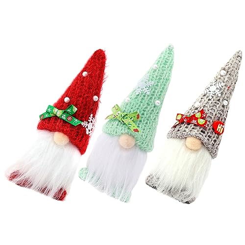 IWOWHERO 3個 お部屋のクリスマスデコレーション クリスマスプレゼント christmas presents home decor 休日の装飾品 車のクリスマスの装飾 人工