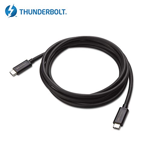 Cable Matters [Intel Certified] 20Gbps Thunderbolt 3 Cable 6.6 Feet (Usb C Thunderbolt Cable) In Black Supporting 100W Charging #TOP1