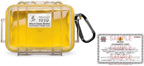 Waterproof Case | Pelican 1010 Micro Case - for cell phone, GoPro, camera, and more (Yellow/Clear)