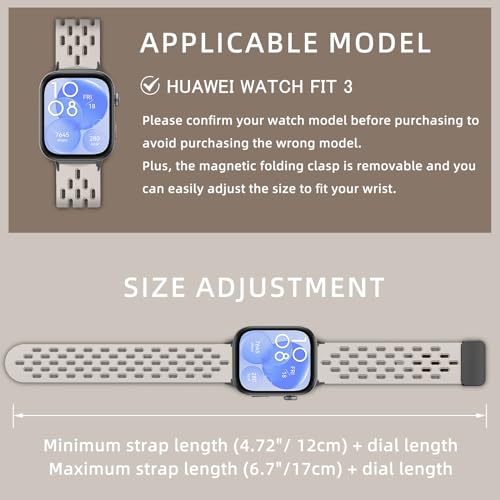 MaEiol Silicone Strap for Huawei Watch Fit 4 Pro/Fit 4/3 - Image 4