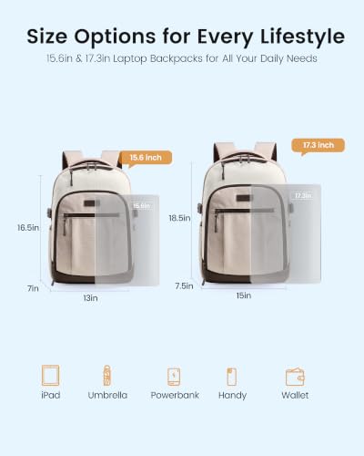 Image of LOVEVOOK Laptop Backpack for Women with XL Cup Pocket, Work Travel College