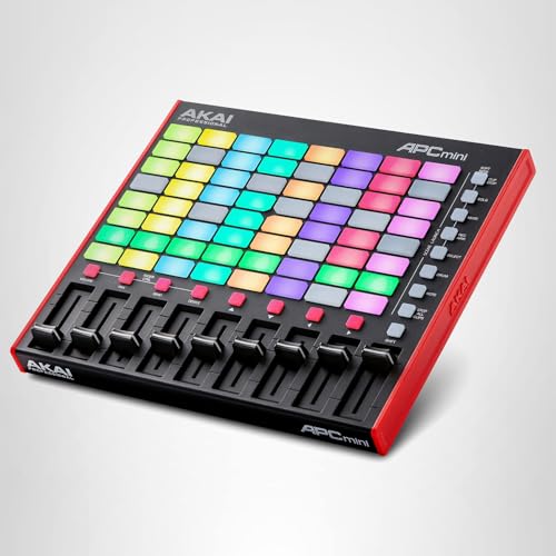 Miniatura 14 de Akai Professional Apc Mini Mk2, Controlador Midi Usb Para Lanzar Clips Con Ableton Live, 64 Pads, Modalidad Nota Y Batería, Mesa De Mezclas Midi, Negro