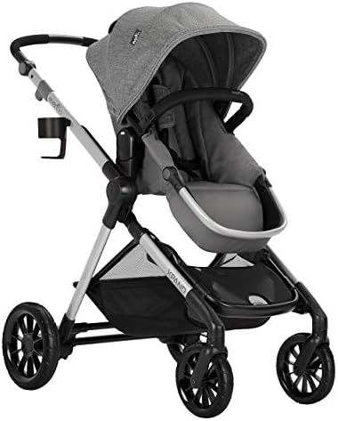 Evenflo Pivot Xpand Modular Stroller, Baby Stroller, Converts to Double Stroller, 4 Modes, Durable Construction, Extra-Large Storage Basket, Compact Folding Design, 55-lb Capacity, Percheron Gray