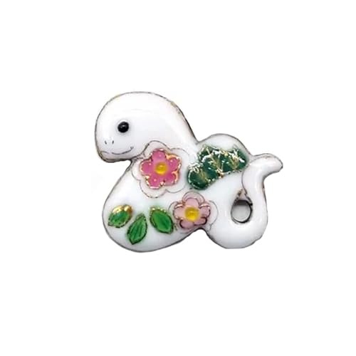 【七宝焼き】ピンブローチ(ピンバッジ)干支(2025巳年/松竹梅)