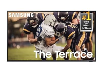 SAMSUNG 55-inch Class QLED 4K The Terrace Partial Sun Outdoor, Direct Full Array 16x, Quantum HDR 32x, Weatherproof, Wide Viewing Angle Smart TV w/ Alexa Built-in (QN55LST7TAFXZA, Latest Model)