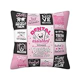dengtian Geschenk für Zahnarzthelferinnen, Geschenke für Zahnarzthelferinnen, Zahnarzthelferin, Wertschätzungsgeschenke für Frauen, Geschenk für Zahnarzthelferin, 45,7 x 45,7 cm
