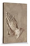 albrecht dürer betende hände MARKENQUALITÄT: Dieser Druck auf Naturleinwand überzeugt mit seiner einzigartigen 1art1 Qualität und ist fertig zum Aufhängen.