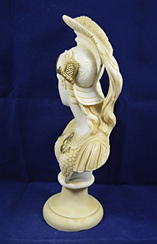 Athena Sculpture Bust Minerva Ancient Greek Goddess Big Bust Aged Patina #TOP3