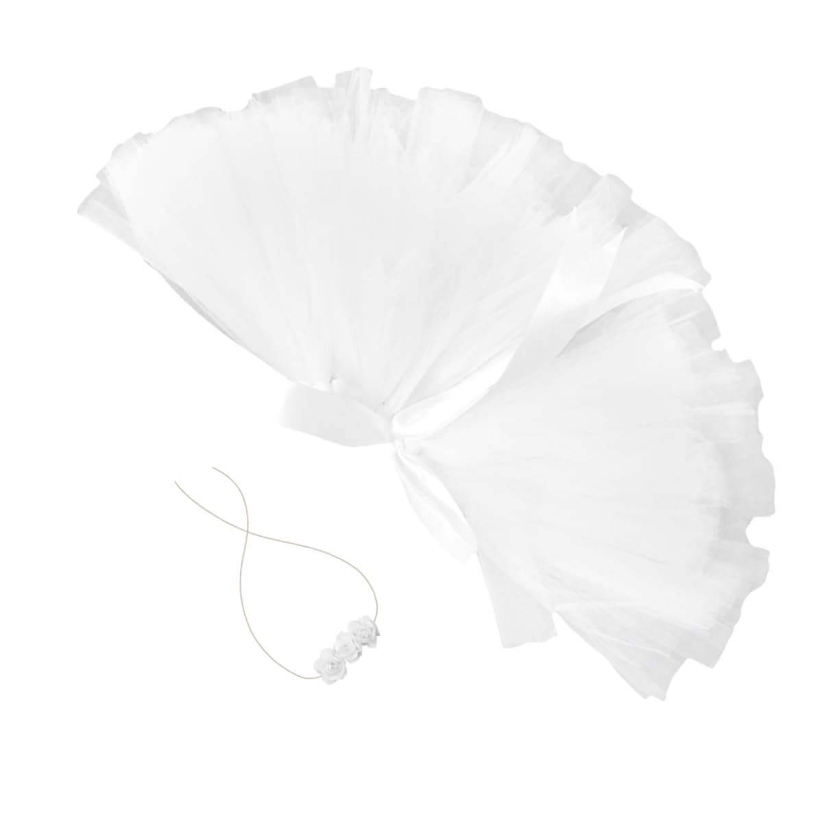 Abaodam 3piezas Falda Tutu De Tul Para Bebés Con Diadema Floral Traje De Fotografía Para Niñas De Meses Vestido De Princesa Color Ropa Para Nuevos Nacidos y Celebraciones