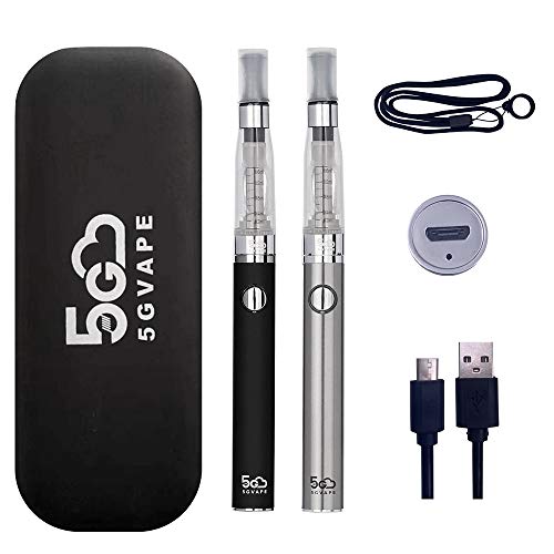 5GVape-Vape-Pen-Starter-Kit-Z6-Kit-E-Cigarettes-Dual-Vape-Pens-Easy-to-Refill-from-The-Top-USB-Charge-Long-Lasting-Battery-eGo-Evod-CE4-Vape-Kit-No-E-Liquid