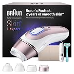 Braun Smart IPL Laser Hair Removal Device for Women - at Home Permanent Hair Reduction, Skin i·Expert with Free App, Vanity Case, Mini Face Hair Remover, Venus Razor, 4 Smart Heads, PL7442