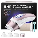 Braun Skin I·Expert Epilatore Luce Pulsata Smart, Epilazione Laser Peli Donna A Casa, Riduzione Permanente Dei Peli, App Gratuita, Vanity Case, Mini Depilatore Viso, Rasoio Gillette Venus, 4 Testine