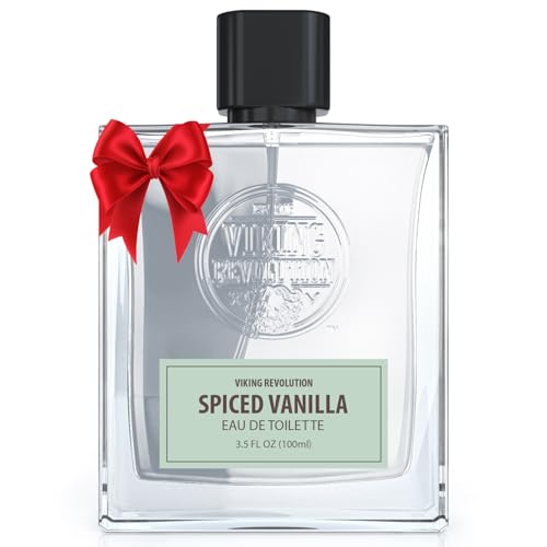 Viking Revolution Spiced Vanilla Cologne for Men - Aromatic Mens Cologne Spray Eau de Toilette - Alluring Perfume for Men with Notes of Peony, Agarwood, Leather and Iris - Gifts for Men 3.5 Fl Oz