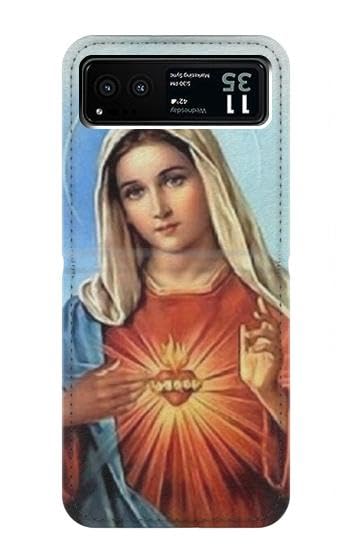 Housse cuir Motorola Razr 40 Santa Maria étui flip clapet protection intégrale Vierge