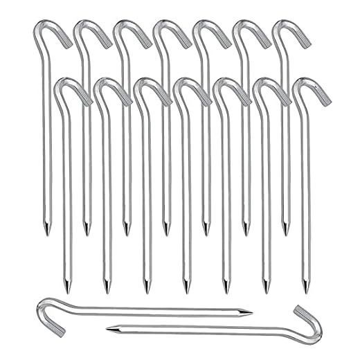 Clavijas de Tienda 20 Piezas Estacas de Tiendas de Campaña Clavos de Tienda de Aleación de Aluminio para Acampada al Aire,piquetas para Camping Anclaje